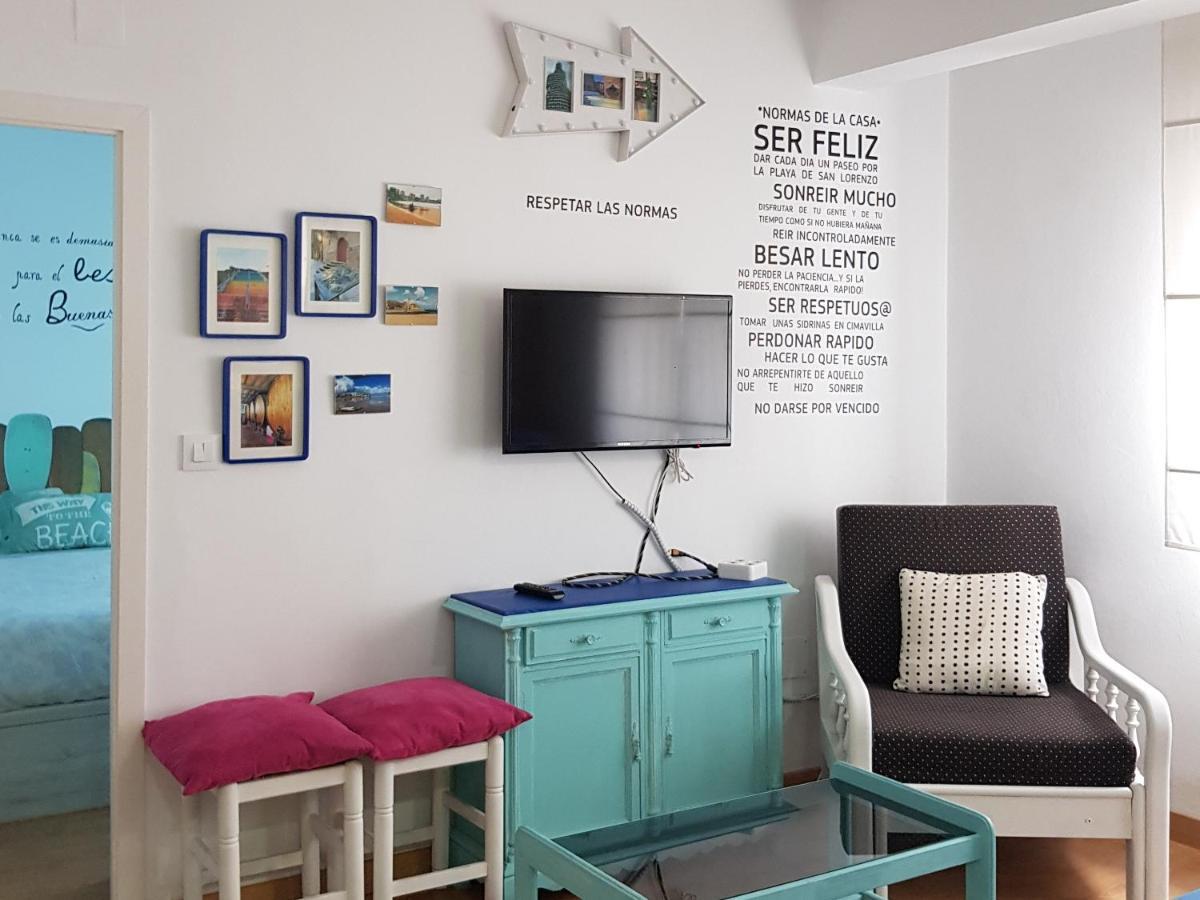 شقة Apartamento Playa San Lorenzo خيخون المظهر الخارجي الصورة